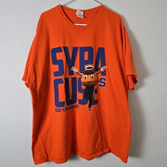 Syracuse Orange Shirt Otto Mascot Mens 2XL Short Sleeve - Picture 9 of 9